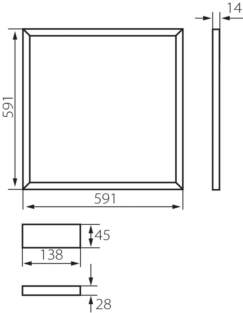 Kanlux LED lighting frame AVAR LED 26770