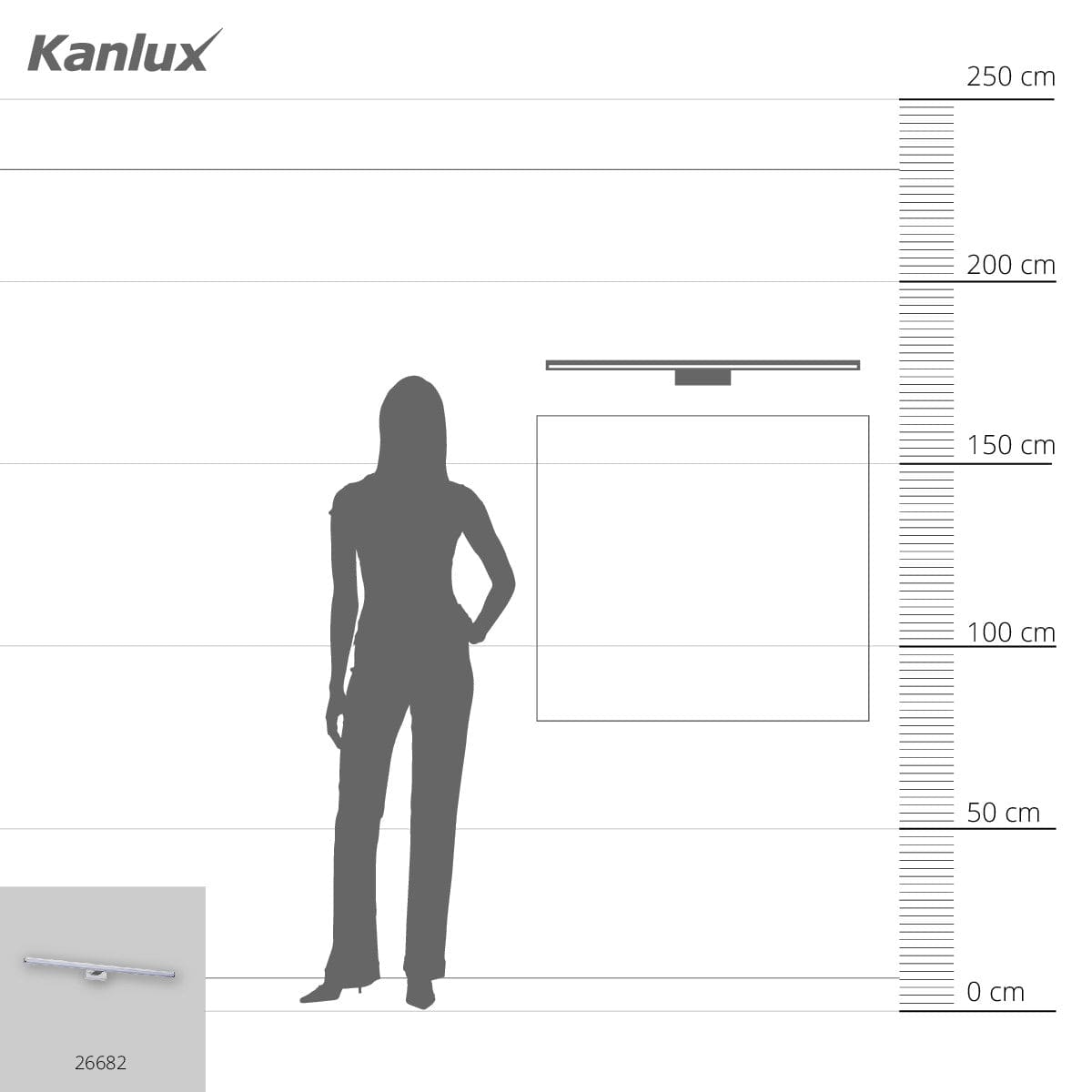 Kanlux LED wall mounted fitting ASTEN 26682