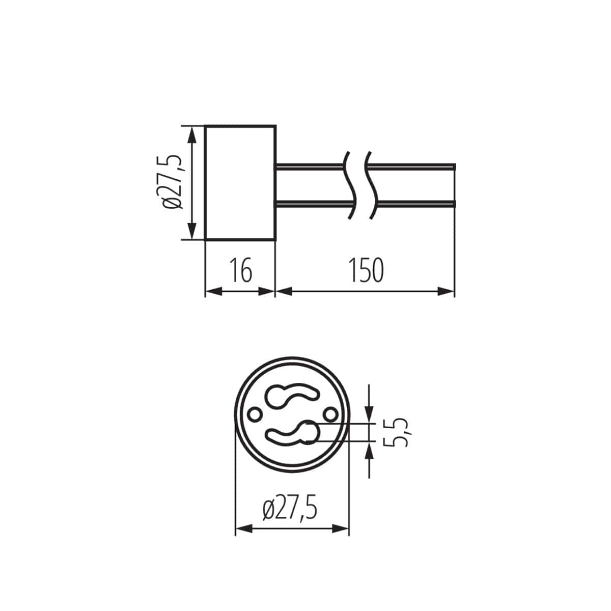 Kanlux Light source fitting HLDR-GZ10 402