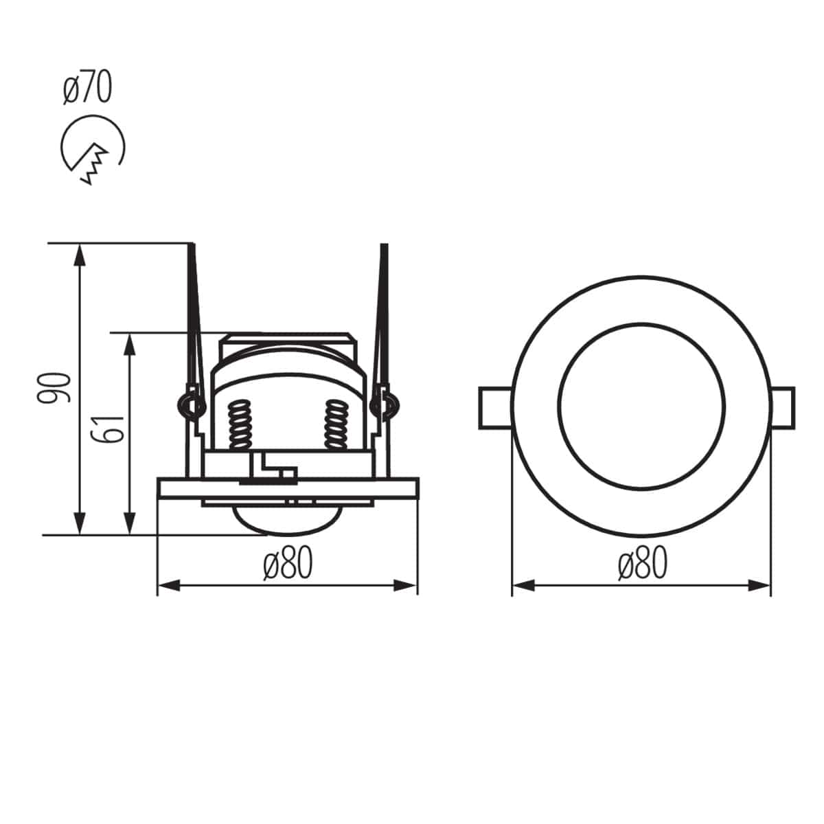 Kanlux PIR motion sensor MERGE 23451