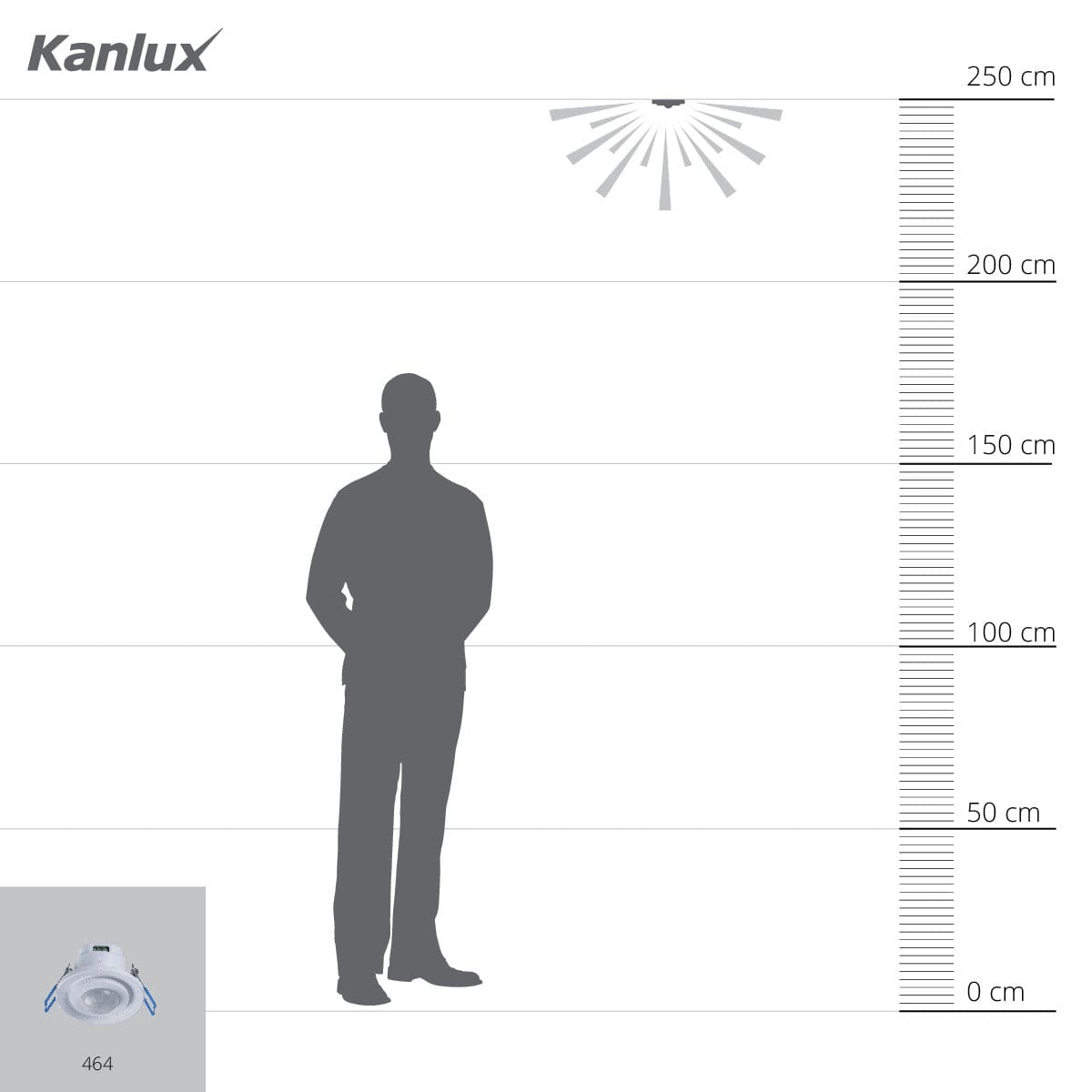 Kanlux PIR motion sensor MERGE 23451