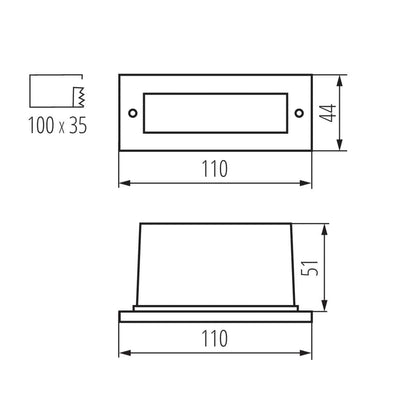 Kanlux Recessed light fitting TAXI SMD 26463