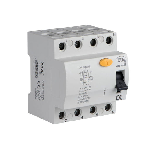 Kanlux Residual-current circuit breaker, 4P KRD6-4 23185