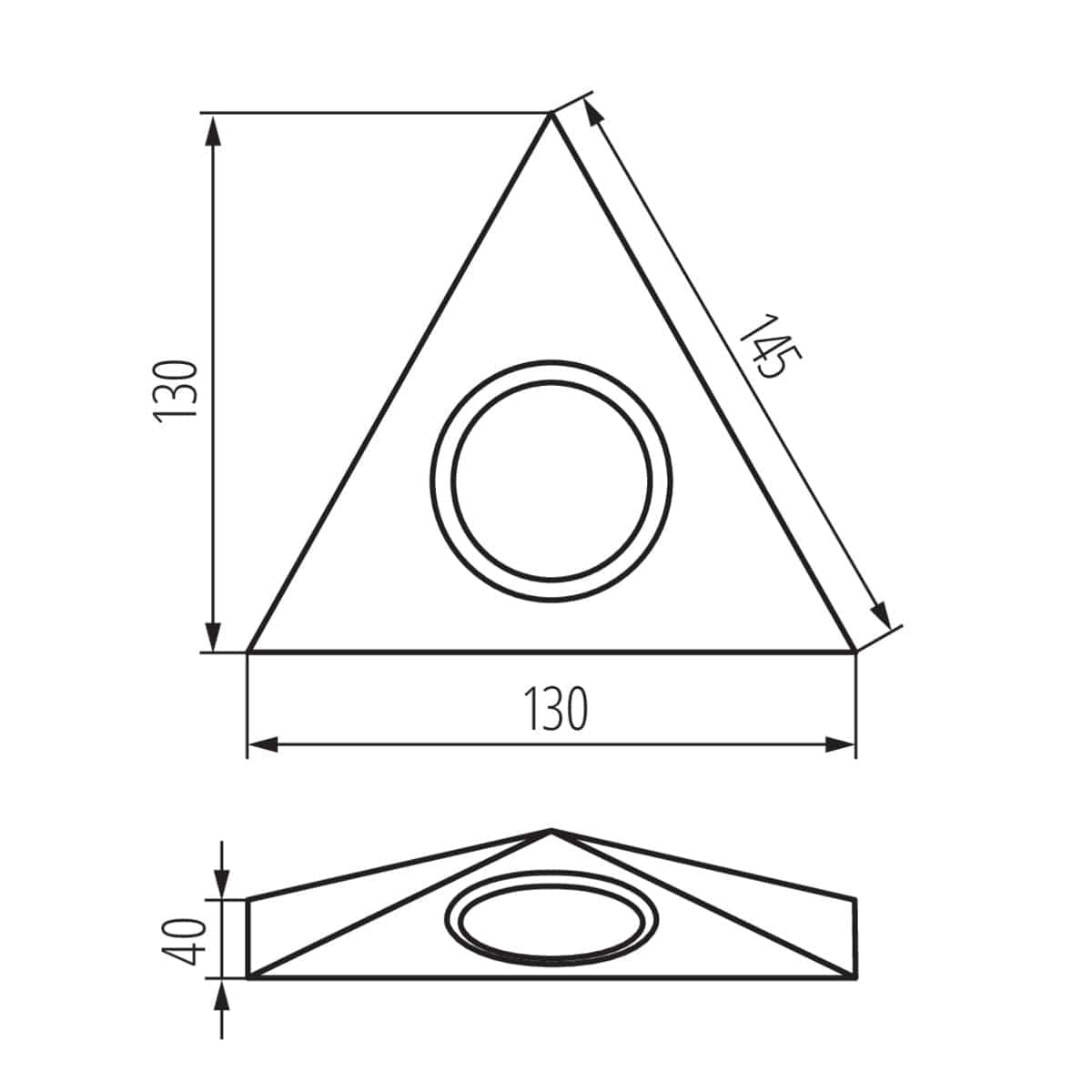 Kanlux Under-cabinet spotlight fitting ZEPO 4381